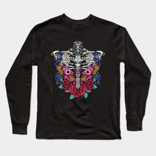 Bone Butterfly T-Shirt Long Sleeve T-Shirt